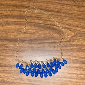 Statement necklace blue